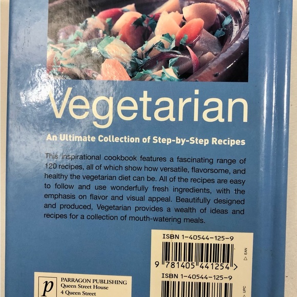 Cookshelf Vegetarian Hardcover Jenny Stacey Y2K Over 100 Recipes Apartment Size - Picture 2 of 6